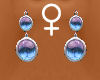 !Earrings blue stones