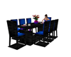 Blue Black Table
