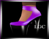 Purple PVC heels