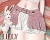 bunny lace skirt pink