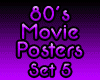 80's Movie Posters Set 5