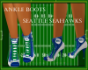 ~LB~Ankle Boots- Seahawk