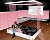 Pink Black White Bed