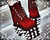 M. Red spiked boots