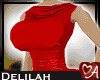 .a Delilah Red Drape