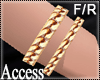 A. Gold Chain Bracelet R