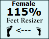 Feet Scaler 115% Female