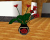 Red Rose Deco Vase