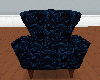 Blue Silk Chair