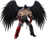 Demon with black wings