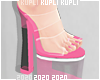 $K Pink Glass Heels