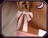 [🌙]Bow Earrings Pink