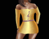 Cheryl Gold Mini Dress