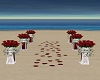 Red Beach Wedding Aisle