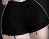 {!N} Black Denim Shorts