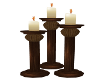 Trio-Wood Candles