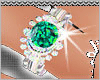 [W] Emerald & Dia Ring