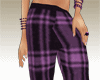 *D*purple & black pants