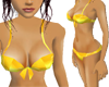 Sexy Shiny Yellow Bikini