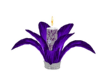 Purple Flower Candle