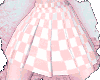 Plaid P Pleated Skirt