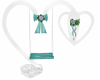 Lav teal wedding swing