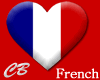CB French Flag Heart