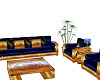 Blue&Gold sofa set