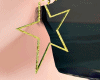 MxU- Gold Star earring