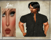 J~HLF OPN SHRT SL GRY PL