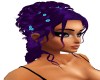 roses in purple hair 2