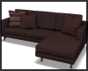 Brown L Shaped Sofa ~