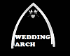 wedding arch silver