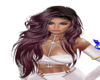 Dark pink long hair UA