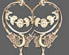 Moon Moth Earrings Gold