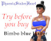 Bimbo blue Halter