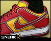F)Dunks-Red/Yellow