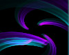 Purple/Teal Spiral Light