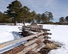 Snow Covered Fence