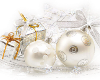 White Christmas balls