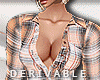 Sexy Plaid Shirt Dress