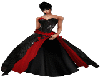 Black/Red wedding gown 