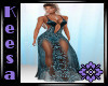 Jewel Gown Cyan