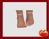 Silver Diamond Pink Feet