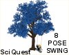 Blue Flower Swing Tree