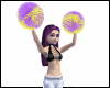 Purple and Gold PomPoms
