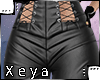 X | Dark Leather Pants
