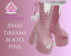 Xmas Dreams Boots Pink