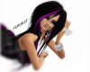 emo hair black purple
