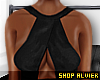 Black Crop Halter